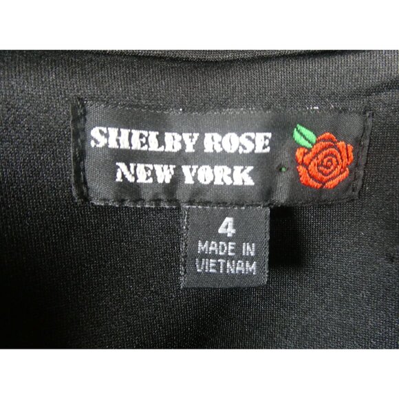 Shelby Rose‎ Women's 2 PC Jacket Skirt Set Black Size 4 - Picture 10 of 12